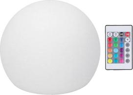 RGBW LED rutulinis šviestuvas su 16 spalvų, reguliuojamu apšvietimu, 24 mygtukais, nuotolinio valdymo pultu, naktine lempute, 4 režimais, 15 x 15 cm, dekoratyvinis stalo šviestuvas namams, biurui, mokyklai, barui, KTV