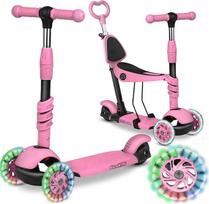 Ricokids 3-in-1 riedučiai vaikams, trys ratai, vaikiškas paspirtukas, 3 ratai, vaikiškas paspirtukas nuo 3 metų, mažylių paspirtukas, 27,5 x 55,5 x 78,5 cm