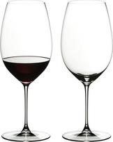 RIEDEL raudonojo vyno taurės 2 vnt., skirtos naujojo pasaulio raudoniesiems vynams, pvz., širazui 650 ml krištolo taurės RIEDEL Veritas 6449/30