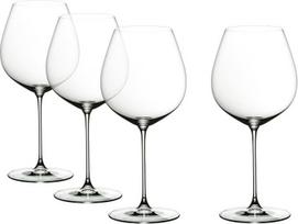RIEDEL „Veritas Old World“ „Pinot Noir“ vyno taurė, 4 vnt. rinkinys, skaidrus krištolas, aukščiausios kokybės, pagaminta mašinai