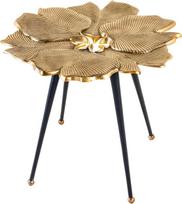 riess-ambiente.de Dekoratyvinis staliukas "Ginkgo Leafs" 55 cm aukso spalvos rankų darbo metalas