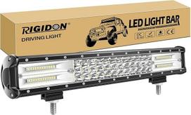 RIGIDON LED šviesos juosta automobiliams lauke, 12 V 24 V 18 colių 45 cm 45 cm 252 W taškinis prožektoriaus šviesos pluoštas visureigių visureigių visureigių, keturračių, UTV, visureigių, traktorių, sunkvežimių, transporto priemonių, 6000 K baltos spalvos