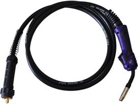 RIVERWELD 15AK MB15 MIG MAG-Schweißbrenner komplett 002.0449 kompatibili Teile für Binzel luftgekühlten Euro-Stecker 180 A Kabelsatz 16 mm² 3 m