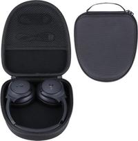 RIYADAONE Kietas apsauginis dėklas, tinkamas "Soundcore by Anker Q20i/Q20+/Q30/Q35/Q45/Q20" ausinėms (juodas)