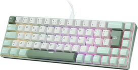 RK ROYAL KLUDGE C68 ES mechaninė žaidimų klaviatūra su HE magnetiniais jungikliais, 65 % dydžio, laidinė RGB klaviatūra su „Quick Trigger“ funkcija, 8K užklausų dažniu, „Pro Web Controller“ programine įranga, skirta „Mac“ ir „Win“ sistemoms, ispanų QWERTY