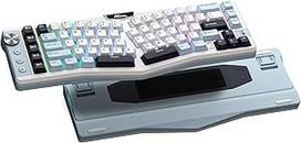 RK ROYAL KLUDGE A72 Alice Ergonomiška belaidė mechaninė klaviatūra su mygtukais / makro klavišais / lietimui jautria vardine plokštele, trimodė, 68%, 72 klavišai, "Hot Swap", "Win/Mac" programinė įranga, 7500 mAh baterija, QWERTY