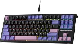 RK Royal Kludge C87 HE žaidimų klaviatūra, Hall efekto magnetiniai jungikliai, QWERTY | 75 % TKL laidinė HE klaviatūra su reguliuojamu paspaudimo jėgos lygiu, greitojo suveikimo režimu, 8K Hz užklausų dažniu, RGB apšvietimu, skirta PC/FPS žaidėjams