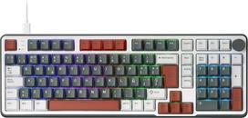 RK ROYAL KLUDGE C98 ES mechaninė žaidimų klaviatūra, magnetiniai jungikliai, Holo efektas, RGB apšvietimas su 95 % ilgio kabeliu, „Quick Trigger“ funkcija, 8K atrankos dažnis, „Pro Web Controller“ programa, skirta „Mac“ ir „Win“ sistemoms, ispanų QWERTY k