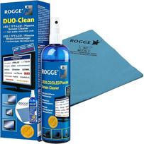 ROGGE Duo CLean Original, 250 ml LCD/TFT ir plazminių ekranų valiklis + 1 profesionali mikropluošto šluostė