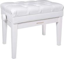 Roland RPB-500PW Piano Bench Gloss White Vinyl Seat Storage Tray