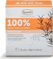 Ronnefeldt 100% Magic Africa® - ekologiška žolelių arbata su kakavos ir cinamono skoniu, 15 arbatos maišelių po 2 g, 30 g | Ekologiška | Veganiška | Ekologiška, kiekis: 2 vnt.