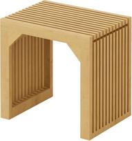 ROOMTEC valgomojo suolas, medinis suolas prieškambariui, svetainei, virtuvei ir miegamajam, 18" (natūralus, mažas suolas)