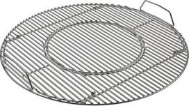 RÖSLE VARIO+ kepimo grotelės, aukštos kokybės nerūdijančio plieno kepimo grotelės "Vario" įdėklams, skirtos anglių kepsninei Nr. 1 F60, sidabrinės spalvos, sidabrinės spalvos