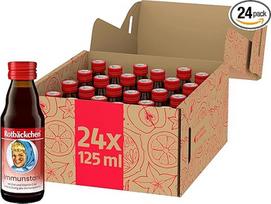 ROTBÄCKCHEN „Immunstark Mini“ įvairių vaisių sultys su cinku ir vitaminu C, pakuotė