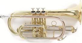Roy Benson Bb kornetas CR-202 - aukštos kokybės lengvas pučiamasis instrumentas - profesionaliam naudojimui - su stačiakampiu dėklu ir kuprine - lakuotas
