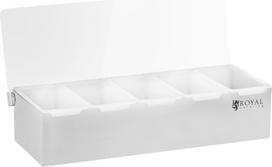 Royal Catering Barmeno indas gėrimų priedams + 5 indų įdėklai. Medžiaga