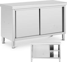 Royal Catering Centrinis stalviršio stalas su praėjimo spintele STAL 140 x 60 cm