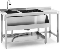 Royal Catering Kokteilių baro stoties gėrimų baro stovas su kriaukle 66 x 106 x 136 cm