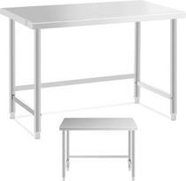 Royal Catering Nerūdijančio plieno stalviršio stalas 120x60cm
