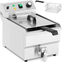 Royal Catering Reguliuojama elektrinė riebalų keptuvė su išleidimo čiaupu 230 V 3000 W 9 l
