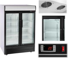 Royal Catering Šaldytuvas, šaldymo spinta gėrimams, dviguba, su stiklo durimis, 2–8 °C, 880 l