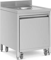 Royal Catering Šiukšlių dėžė su ištraukiama priekine anga STAL 50 l