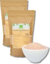 Rožinė Himalajų druska, smulki, 2 kg. Himalajų druska iš Pakistano, „Green Essence“