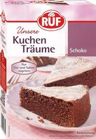 RUF Cake Dreams Chocolate, šokoladinis tortas Fantastiškai paprastas, su cukraus pudra, kepimo mišinys dangiškai erdviam, biriam tortui