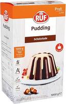 RUF Šokoladinis pudingas, pudingo milteliai šokoladiniam pudingui, virti tik su pienu ir cukrumi, didmeninė pakuotė, be glitimo, be alergenų, 1 x 1000 g