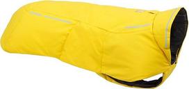 RUFFWEAR Vert Lietaus striukė dideliems šunims, apšiltinta, neperšlampama striukė šunims, lengva, oro sąlygoms atspari liemenė ir žieminis lietpaltis šunims, L, mineralinė geltona