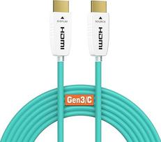 RUIPRO 8K HDMI 2.1 šviesolaidinis kabelis, 48Gbps, 8K60, 4K120, HDR, eARC, 1 m