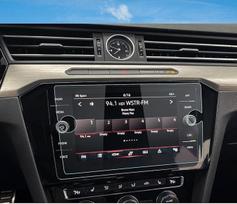 RUIYA Grūdinto stiklo ekrano apsauga 2019 m. "Volkswagen T-Cross" navigacijos sistemai, skaidri plėvelė, krištolo skaidrumo HD ekrano apsauga 8 col.