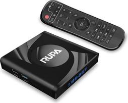 RUPA Android TV Box 13.0, 2023 Android Box su RAM 2G ROM 16G WiFi6 Enternet 10/100M Bluetooth 5.0 USB3.0 Palaiko 3D HD 4K 6K 8K Cast Screen TV Box