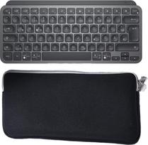 Ryškiai juodas „Logitech MX Keys Mini“ kelioninis dėklas, suderinamas su naujuoju „Logitech MX Keys Mini“