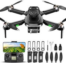 S165 dronas su 1080P kamera, skirtas suaugusiems ir pradedantiesiems – 2 kamerų sistema, 40 minučių skrydžio trukmė (3 baterijos), 5G „Wi-Fi“, paleidimas vienu mygtuku, sulankstomas mini drono rinkinys (mažas) (nuo 14 metų)