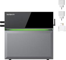 S2400 „Plug & Play“ energijos kaupiklis, 2,4 kWh (išplėstinis iki 9,6 kWh) | Skirtas „Balkono elektrinei“ be maitinimo iš tinklo | Kintamosios/nuolatinės srovės sujungimas | 8000 ciklų | Butui, namams, kemperiui
