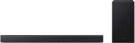 SAMSUNG HW-B460GF B serijos 2.1 kanalo garso juosta televizoriui, televizoriaus garsiakalbis su belaidžiu 6,5 colio žemų dažnių garsiakalbiu, žaidimų režimas, adaptyvusis garsas, žemų dažnių stiprinimo režimas, virtualus erdvinis garsas