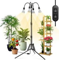 SANSI 120 W LED augalų lempa, visos spektro spalvos, su reguliuojamu trikoju stovu
