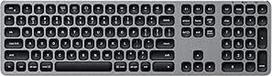 SATECHI aliuminio "Bluetooth" klaviatūra su skaitmenine klaviatūra - skirta M2/M1 "MacBook Pro/Air", M2/M1 "iPad Pro/Air", M2 "Mac mini", "iMac M1" (JAV anglų kalbos išdėstymas)