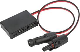 Saulės baterijos USB įtampos stabilizatoriaus adapteris, patvarus 10 AWG