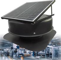 Saulės energija maitinamas palėpės ventiliatorius, 40 W, su nuotolinio valdymo pultu, 880–1470 CFM palėpės ištraukiamasis ventiliatorius, energiją taupanti 5 menčių aliuminio konstrukcija, skirta vėdinimui ir oro cirkuliacijai