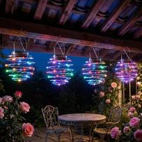 Saulės energija maitinami spiralės formos žibintai, saulės energija maitinamos šviesos spiralės, LED žibintai su kabliais, kabinamieji saulės energija maitinami sodo žibintai, atsparūs vandeniui, šiltos baltos spalvos, saulės energija maitinami žibintai s