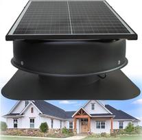 Saulės energija varomas palėpės ventiliatorius su termostato valdymu, nuotolinio valdymo pultu, atsparus oro sąlygoms vėdinimo įrenginys namams, garažui, parduotuvei, kemperiui