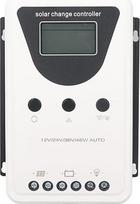 Saulės energijos įkrovimo valdiklis, 12V/24V/36V/48V nuolatinės srovės įėjimas, automatinė PWM aptikimo sistemos apsauga, saulės kolektorių baterijų valdiklis su apšviestu LCD ekranu (100A)