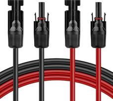 Saulės energijos kabelio prailginimo laidai, 4 mm²; 5 m saulės energijos kabelio prailginimo laidai; fotovoltinių saulės energijos kabelių jungiamieji laidai; jungiamieji kabeliai; saulės energijos kištukas; IP68 atsparus vandeniui kištukas 12 AWG, skirta