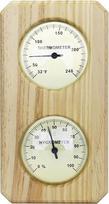 Saunos kambario sieninis higrometras su aiškia skalė; kambario temperatūros ir drėgmės matuoklis; tikslus