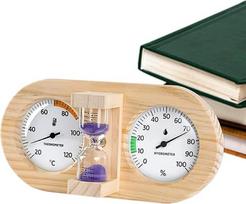 Saunos oro drėgmės matuoklis su 15 minučių atgaline skaičiavimo funkcija ir temperatūros rodytuvu | „Holzlater“ sieninis saunos temperatūros matuoklis, skirtas naudoti patalpose, namuose, ,
