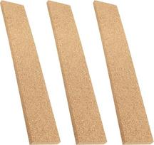 Savaime lipnios kamštinės juostelės, 3 vnt., 11,81 × 1,97 × 0,24 colio, skirtos biuro skelbimų lentoms ir tvarkos palaikymui