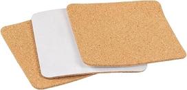 Savaime prilipantys kamštiniai lakštai, savaime prilipantys kamštiniai lakštai rankdarbiams ir padėkliukams, medžio spalvos, 100 x 1 mm, 50 vnt.