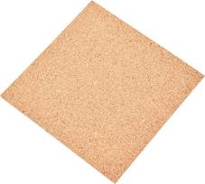 Savaime prilipantys kamštiniai lakštai, savaime prilipantys kamštiniai padėkliukai, kvadratiniai, 10 vnt., 100 x 1 mm, spalva 01